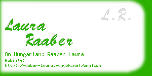 laura raaber business card